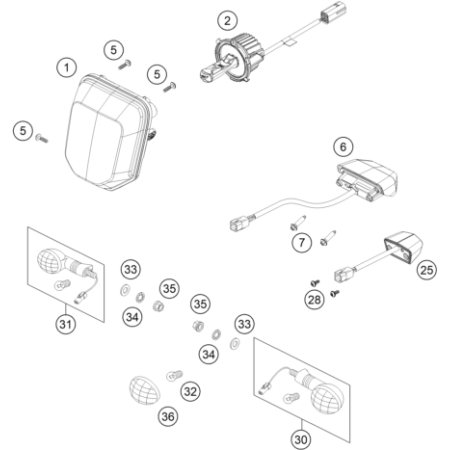 ECLAIRAGE HUSQVARNA 300 TE...
